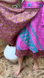 Midi Multi Wear Reversible Skirt - Bright Pink
