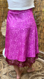 Midi Multi Wear Reversible Skirt - Bright Pink
