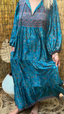 Byron Silk Maxi Dress - Ocean Pearl