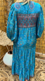 Byron Silk Maxi Dress - Ocean Pearl