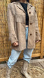 Vintage Suede Leather Fringe Jacket