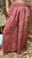 Silk Wide Leg Pant - Australian Coral