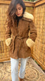 Vintage Suede Fur Jacket