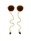 Tanja Crystal Sunglasses - Brown
