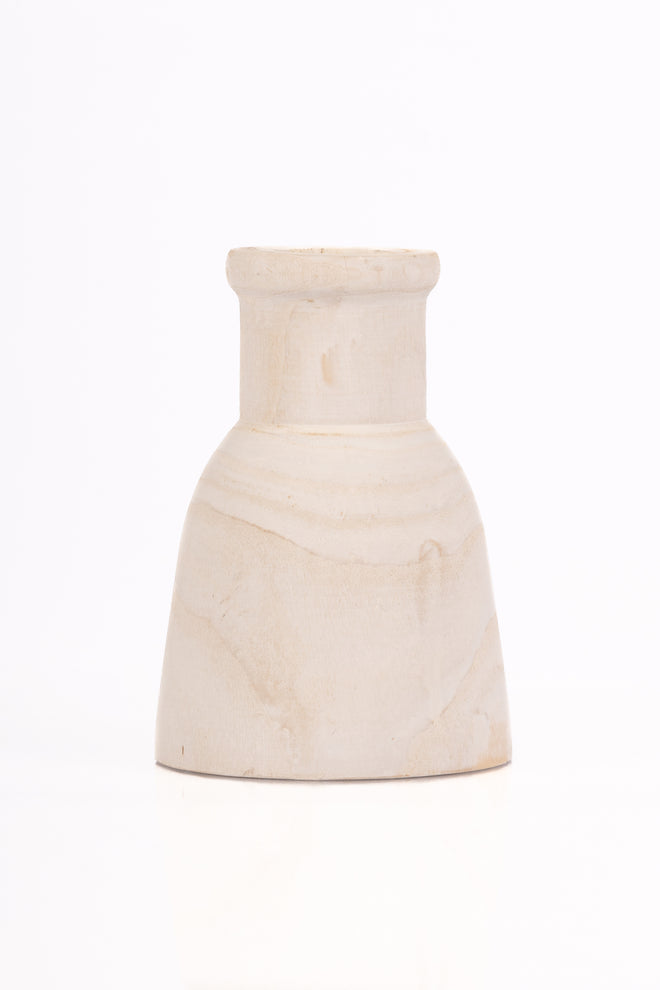 Wood Bottle Vase