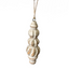 White Wash Wooden Ornaments - Assorted